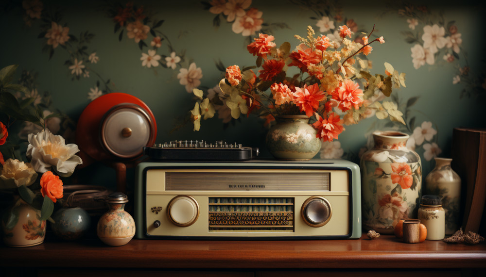 Nuance entre un papier peint mural vintage et rétro